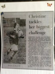 Myself at the age of 28 in 1982 when I played with an all male blind rugby team which is thought to have been the first match of it's kind ever to be played in Britain.
